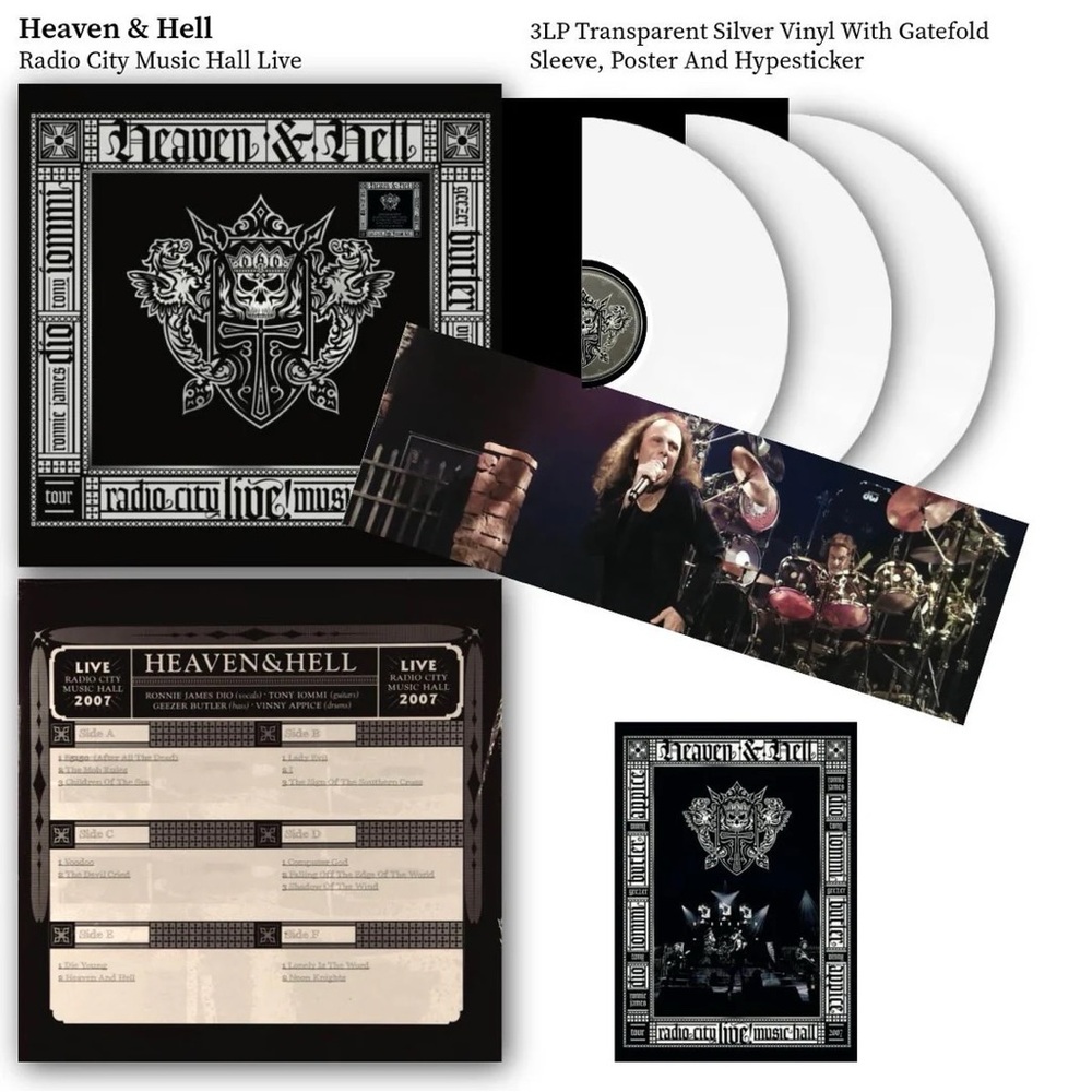 Heaven & Hell ‎Live Radio City Music Hall 2007 3 LP Vinyl NEW Dio Black Sabbath